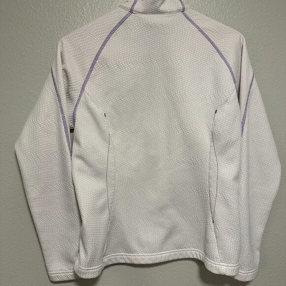 Vintage Salomon White & Purple Zip Up Lightweight Sweatshirt in Women's Medium - Picture 4 of 6